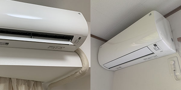 岐阜市内でエアコン移設工事