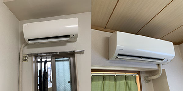 岐阜市内マンション間での移設工事